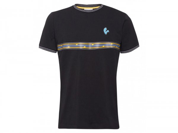 T-Shirt -VESPA "V-Stripes"- zwart - XXL