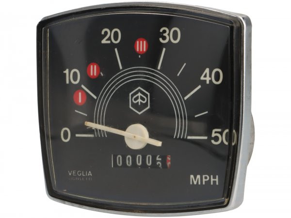 Tacho -VEGLIA BORLETTI (NOS, B-Ware)- Vespa V50 Special - 50mph