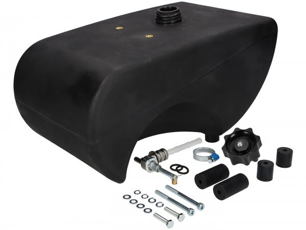 Tank BGM Pro, Lifetime Xxl (12 L) Ts1 + Standaard  Benzinekraan Fast Flow V2.0 90°