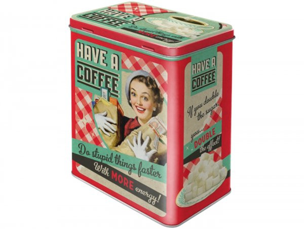Teedose -nostalgic Art- "have A Coffee", 10 X 14 X 20cm