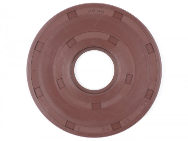 Keerring 20x62x7mm BGM Pro Fkm (e10 Beständig)(toegepast Voor Krukas Antriebseite Vespa Sprint (van Bj. 1976), Super (van Bj. 1976), Ts (van Bj. 1976), Gt125 (van Bj. 1976), Gtr125 (van Bj. 1976), Gl150 (vla1t), Vna, Vnb, Vba, V