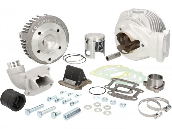 Cilinder cc Corsa 175 cc Membraaninlaat, Wideframe, Faro Basso, Ø=61mm, slag=60mm