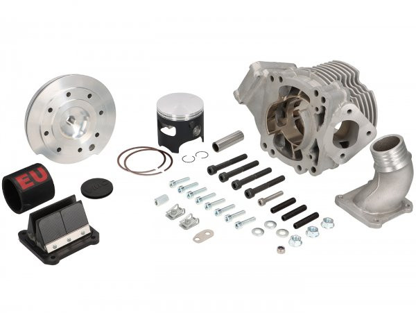 Cilinder -EGIG PERFORMANCE 220cc, triple exhaust port, gat  Ø68mm, slag 60mm, Drijfstang  117mm