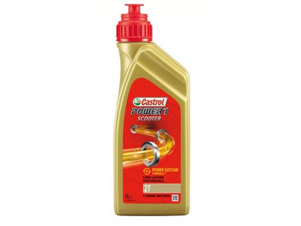 Olie Castrol Power 1 Scooter- 2-takt Synthetisch - 1000ml