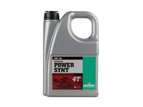 Olie  Olie Motorex Power Synt 4t 4takt Sae 5w40 Vollsynthetisch  4000ml