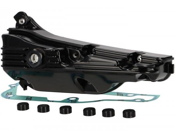 Lekbak -MOTO NOSTRA- zwart Glanzend - Vespa GTS 310 (2024-) - Piaggio MP3 HPE 310 (2024-)