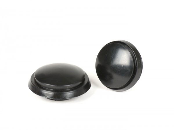 Pair Of Covers For Wheel Nut / Brake Drum Ø=36+39mm Oem Quality Front + Rear  Black