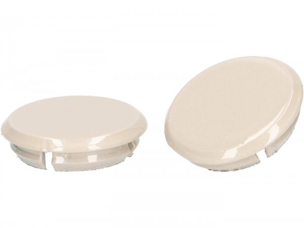 Pair Of Covers For Mirror Hole Moto Nostra, Beige Avvolgente (q01)