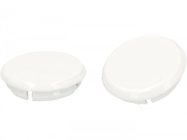 Pair Of Covers For Mirror Hole Moto Nostra, Bianco Innocente (544)