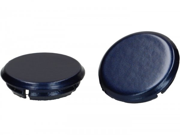 Pair Of Covers For Mirror Hole Moto Nostra, Blu Energico (288/a)
