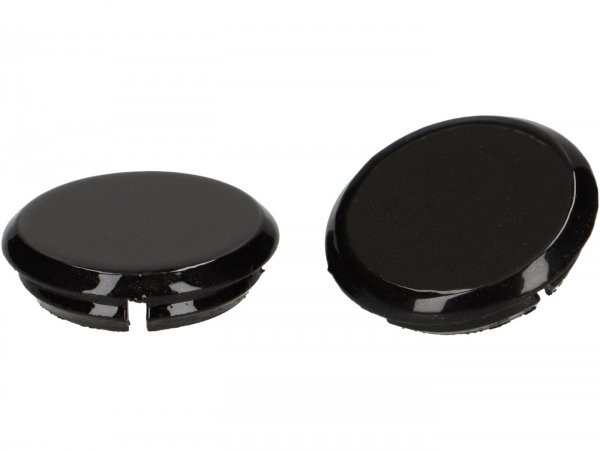Pair Of Covers For Mirror Hole Moto Nostra, Nero Convinto (98/a)