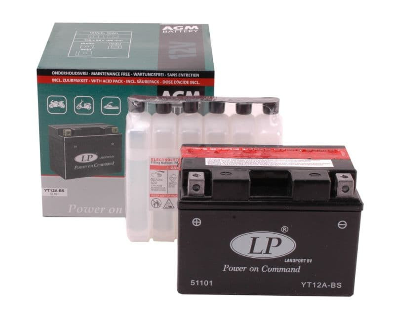 Accu Landport Yt12A-Bs Agm (12V/12A)