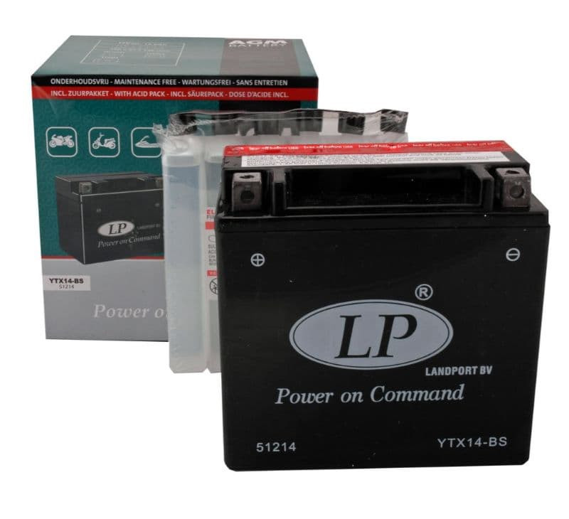 Accu Landport Ytx14-Bs Agm (12V/12A)