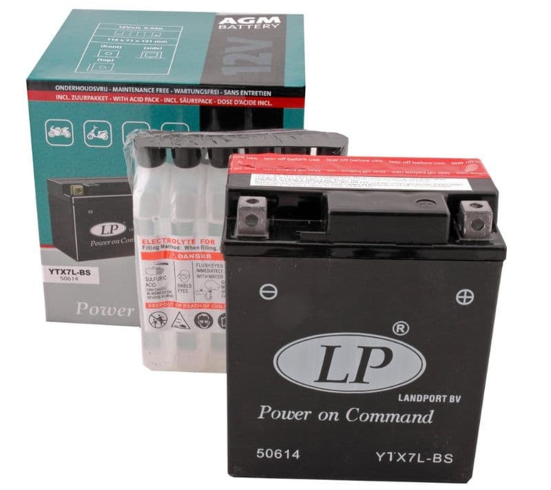 Accu Landport Ytx7L-Bs Agm (12V/6A)