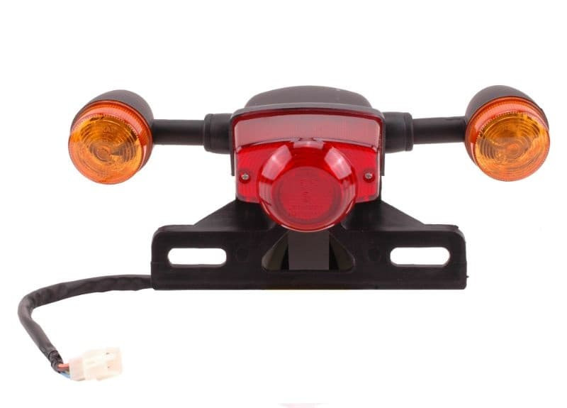Achterlichtunit Compleet Incl Raw Zwart Oem | Agm Retro
