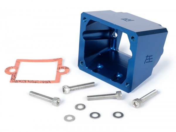 Intake Manifold Lower Part Heikotuning Blue  Piaggio 2stroke Maxi