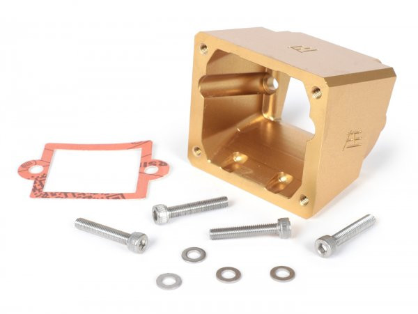 Intake Manifold Lower Part Heikotuning Gold  Piaggio 2stroke Maxi
