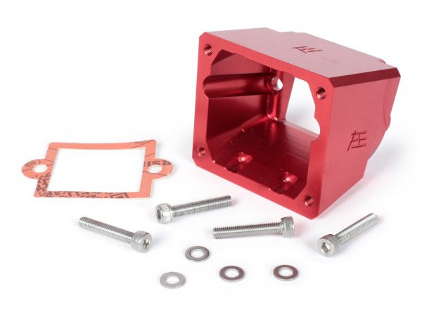 Intake Manifold Lower Part Heikotuning Red  Piaggio 2stroke Maxi