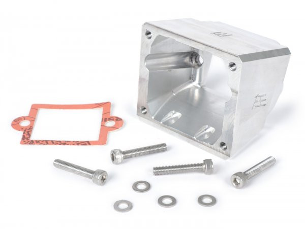 Intake Manifold Lower Part Heikotuning Silver  Piaggio 2stroke Maxi