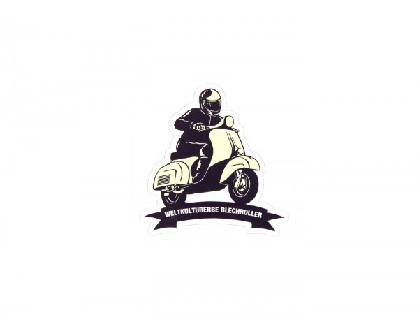 Sticker 60x60mm "weltkulturerbe Blechroller“