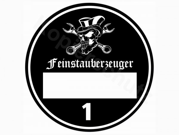 Sticker Ø 80mm „feinstauberzeuger“