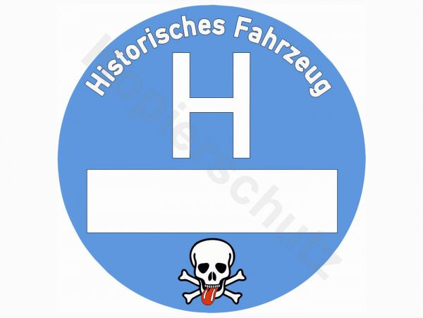 Sticker Ø 80mm „historisches Fahrzeug“
