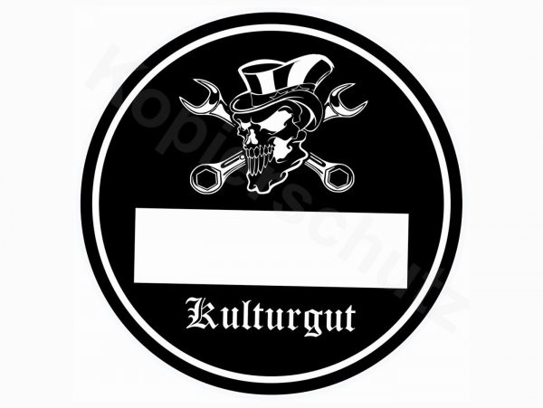 Sticker Ø 80mm „kulturgut“