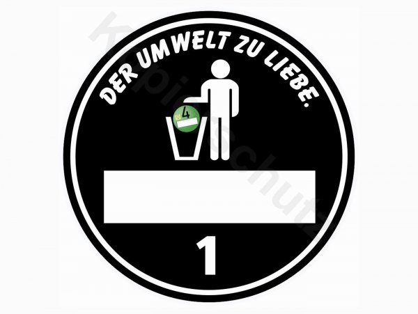 Sticker Ø 80mm „umweltplakette Umwelt“