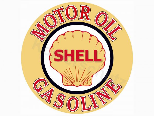 Sticker Ø 95mm „shell Oil“