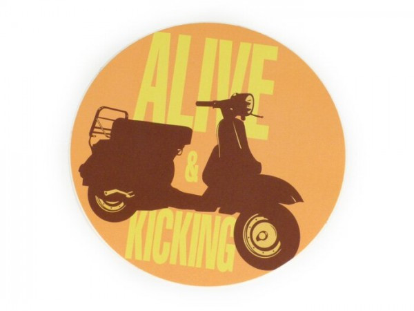 Sticker Ø 95mm „ Alive And Kicking”