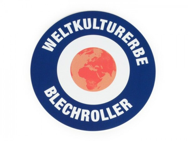 Sticker Ø 95mm „ Weltkulturerbe Blechroller“