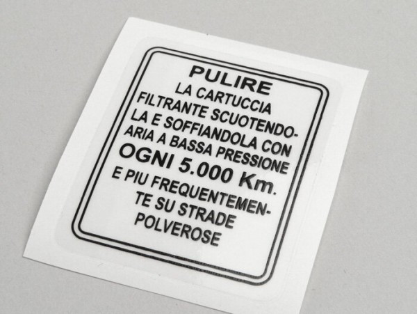 Sticker For Air Filter Lambretta  Italian