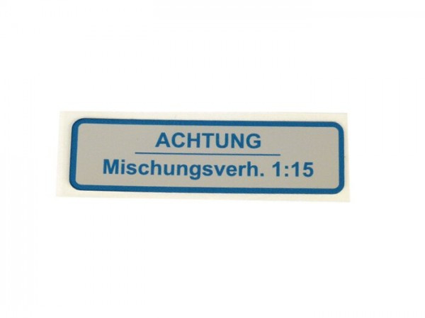 Sticker For Fuel Tank Cap Oem Quality  Blue