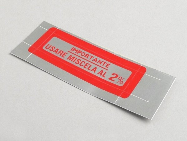 Sticker For Fuel Tank Cap Oem Quality  Red