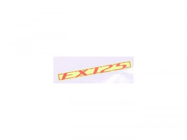 Sticker "FX 125" Piaggio- Gilera Runner - zwart (094)