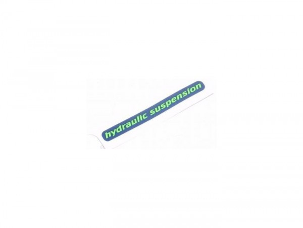Sticker "hyDRaulic Suspension" Piaggio- Gilera Runner - Zilvern Moonlight (729)
