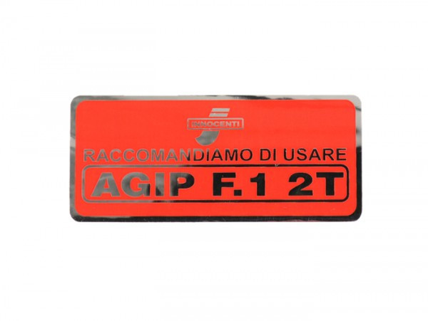 Sticker Lambretta Fuel Tank Cap (1966-)  Red