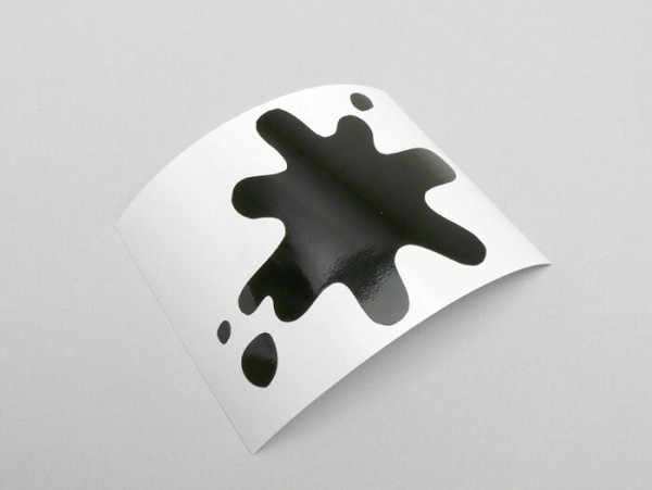 Sticker Lambretta Ink Spot  Shiny Black
