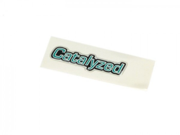 Sticker Piaggio "catalyzed"  43x12mm