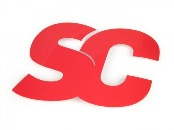 Sticker Sc Scootercenter  53x80mm  Rot