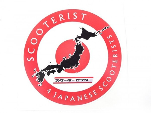 Sticker -scooterist 4 Japanese Scooterists- Ø=10cm