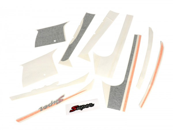 Sticker Set For Front Legshield, Mudguard And Rear Piaggio Sport