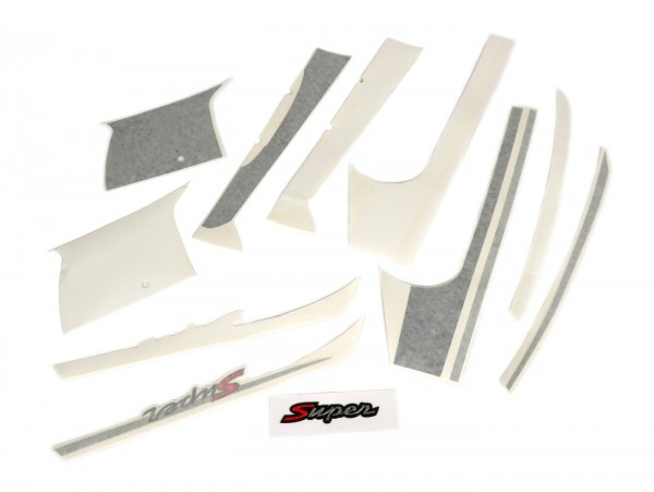 Sticker Set For Front Legshield, Mudguard And Rear Piaggio Sport
