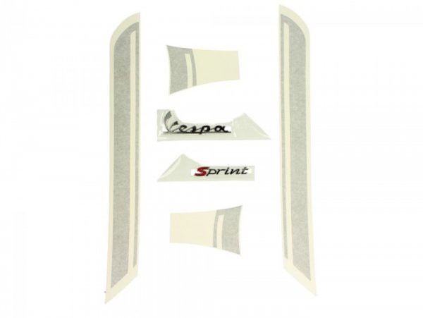 Sticker Set Piaggio "sprint", Silver