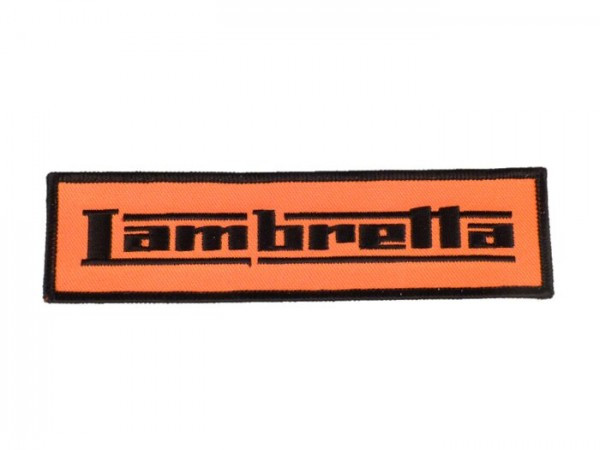 Patch Lambretta Orange  150x40mm