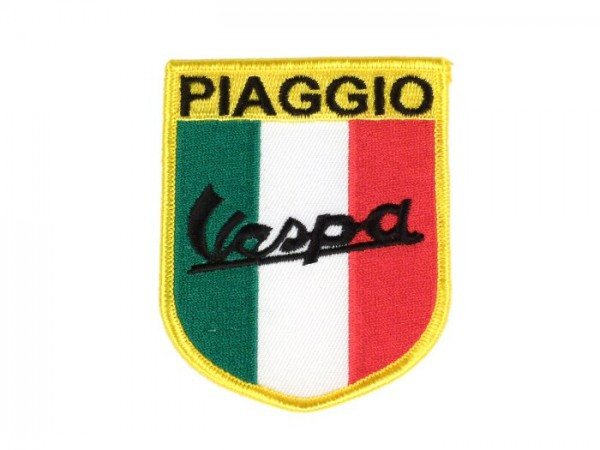 Patch Piaggio Vespa (tricolore) 65x80mm