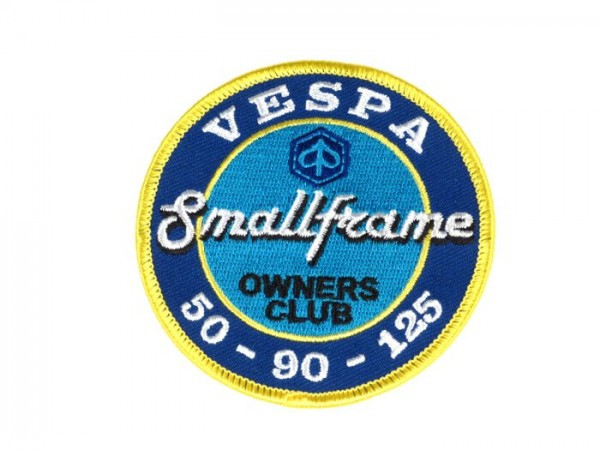 Patch Vespa Smallframe Owners Club 50   Ø=79mm