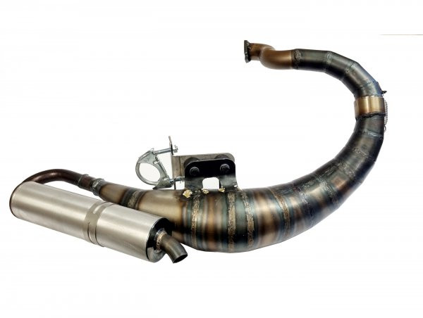 Exhaust Egig Performance Unisex (1.5mm Sheet Metal) 125170ccm, Ø=32mm (5460mm Stud Spacing), Screwed Xxl Rear Silencer (Ø70mm)