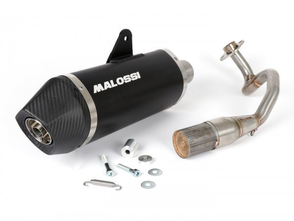 Exhaust Malossi Rx Black Homologated With Catalytic Converter Vespa Gts 125150 Euro4
