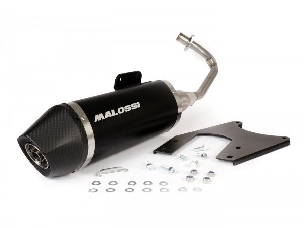 Exhaust Malossi Rx Black Homologated With Catalytic Converter